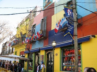 On the street of La Boca